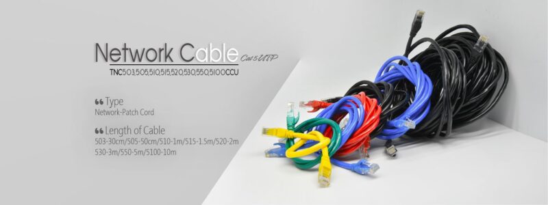 کابل شبکه CAT5 برند TSCO مدل TNC 503 CCU طول 30 سانتی متر